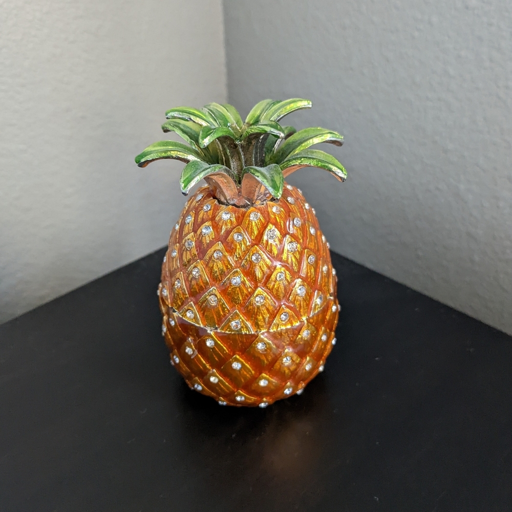 Godinger Silver Art Co Pineapple Jewelry Box